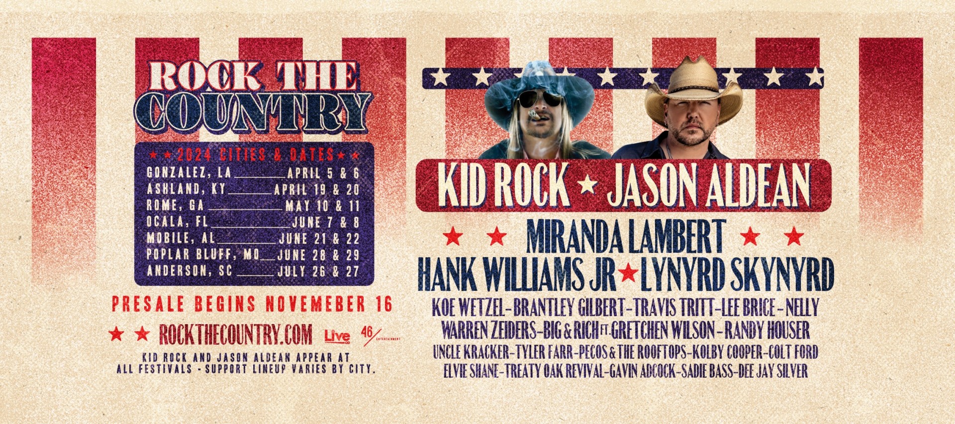 Kid Rock Tour 2024: Rock the Country Again!