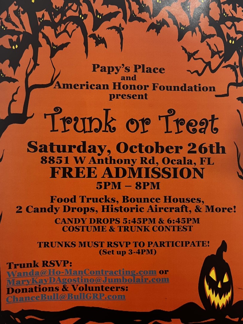 Trunk or Treat Ocala / Marion County Florida